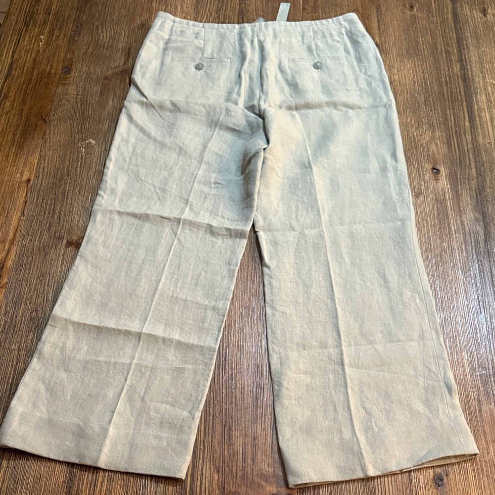 Talbots Green Cropped Ankle Pants - Picture 6 of 7